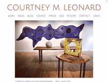 Tablet Screenshot of courtneymleonard.com